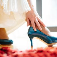 Mis zapatos de novia azules