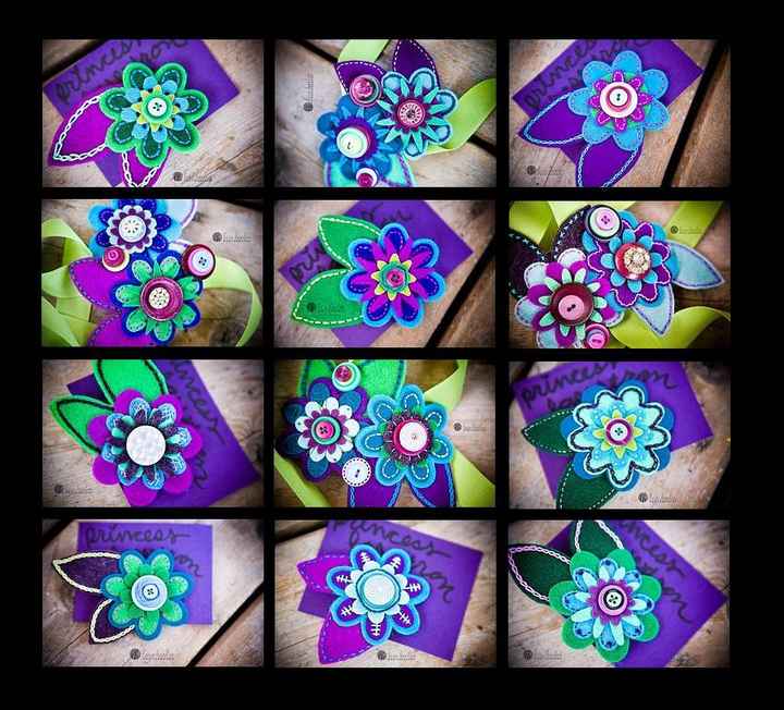 flores fieltro