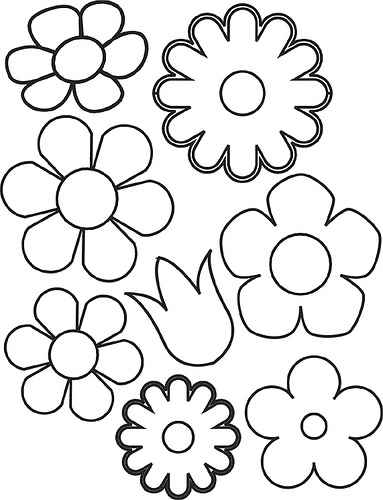 plantillas flores