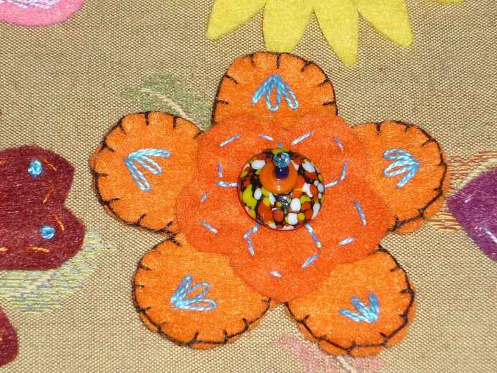flor fieltro