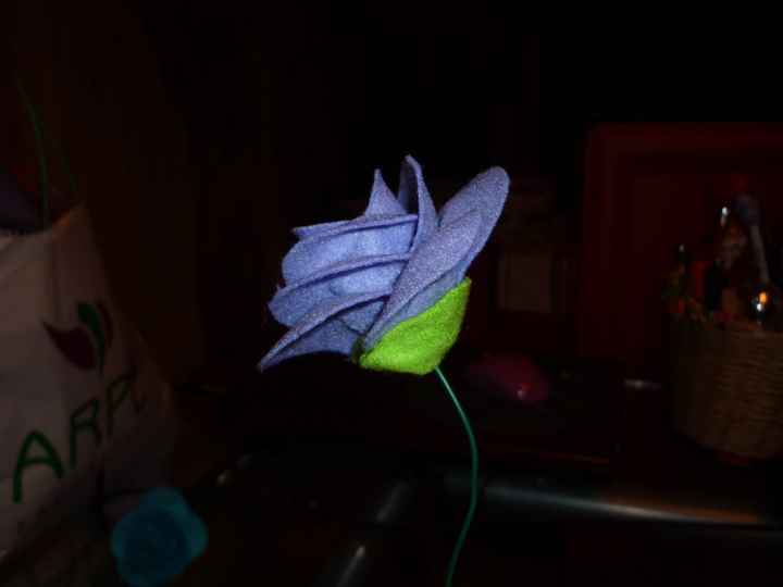 tutorial rosa de fieltro