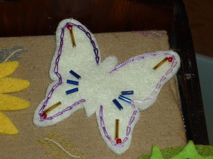 mariposa fieltro