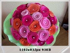 RAMO DE ROSAS DE FIELTRO