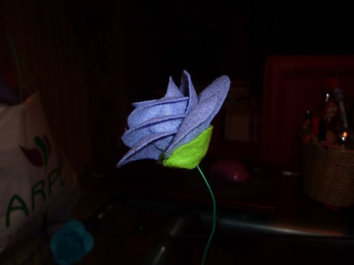 tutorial rosa de fieltro