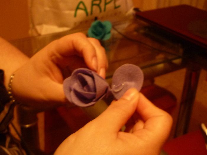 tutorial rosa fieltro