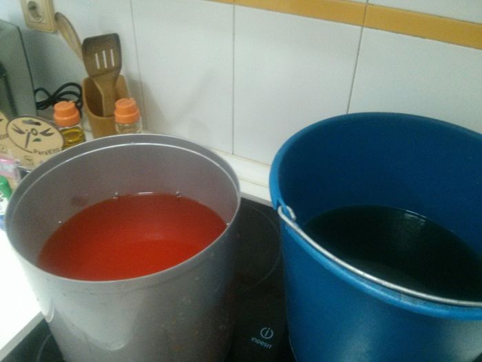 Cubos con arroz