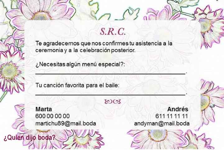 Confirmación de invitados - 1