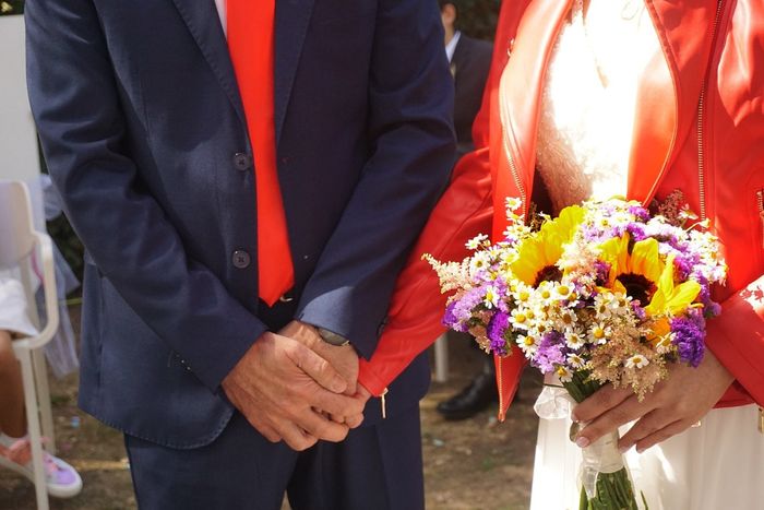 Ramo de novia tonos morados 1