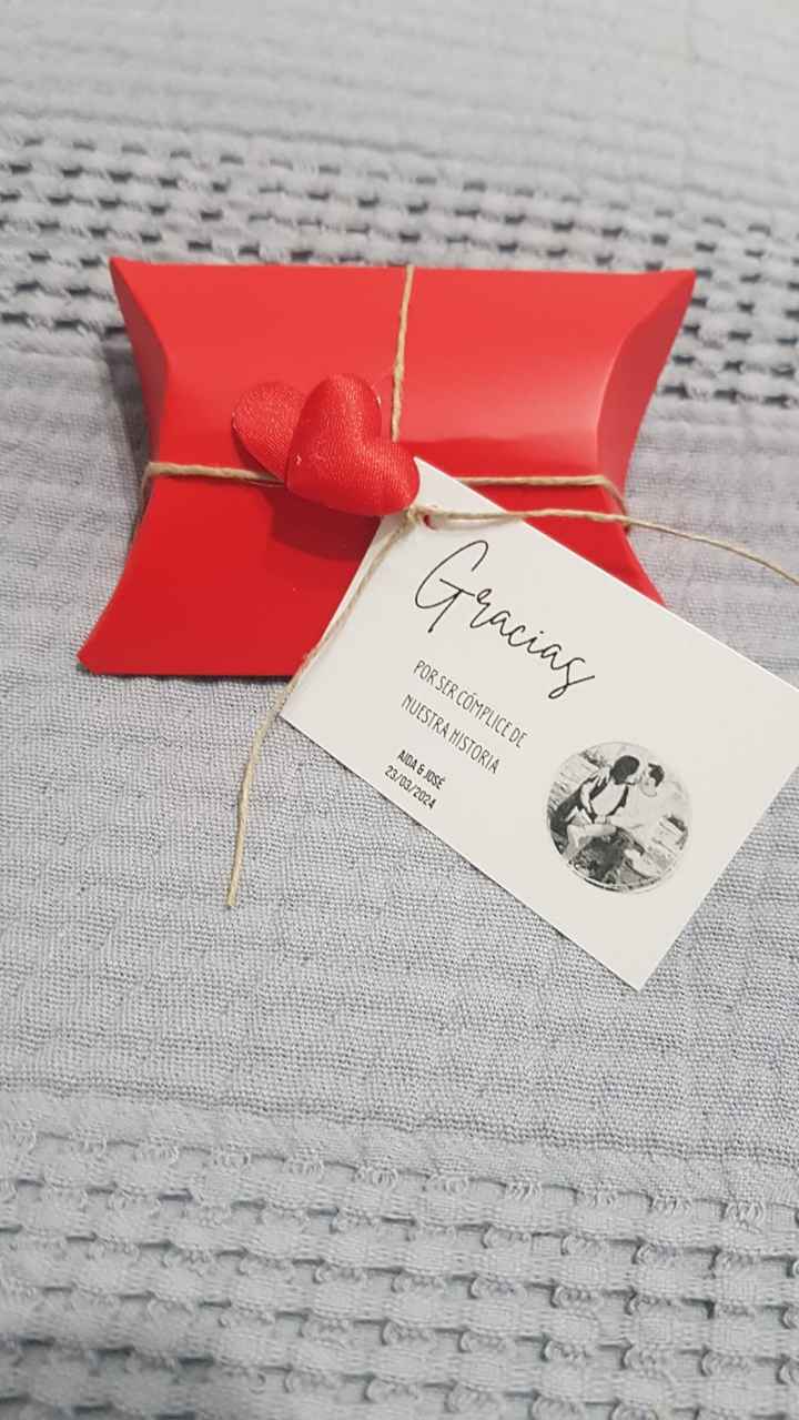 Problemas con los regalitos de boda - 1
