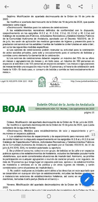 Nuevas normas para Andalucia - 1