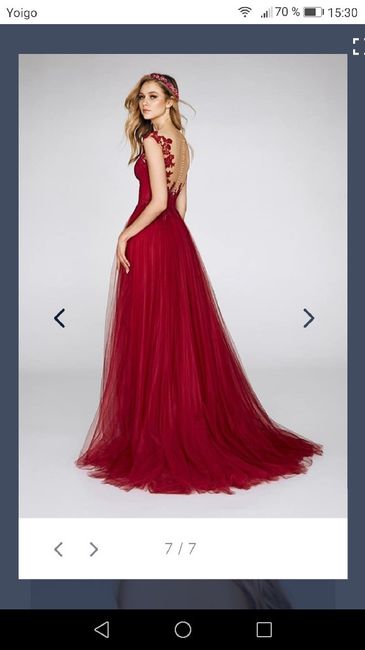 Vestido de color y no el típico blanco... - 1