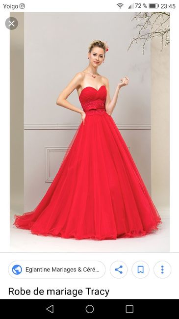 Vestido de color y no el típico blanco... - 2