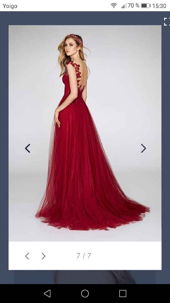 Vestido de color y no el típico blanco... - 1