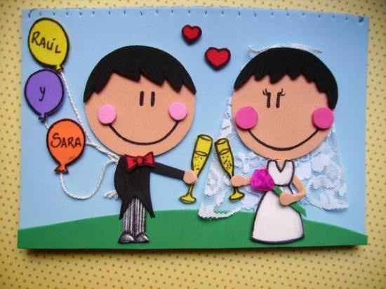 Novios goma eva