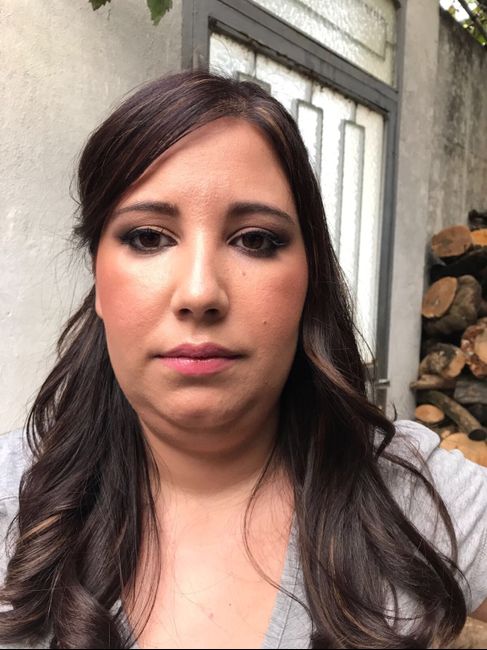  y tras la prueba de peinado la de maquillaje... que os parece? - 2