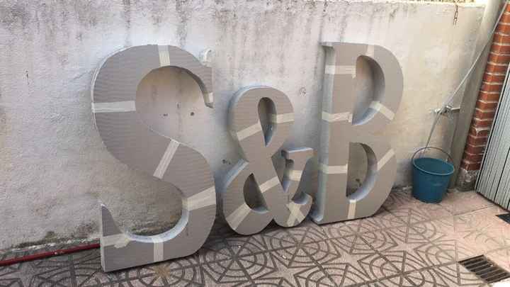 Conos para los petalos y confeti, letras gigantes y cajas para el candy bar - 5