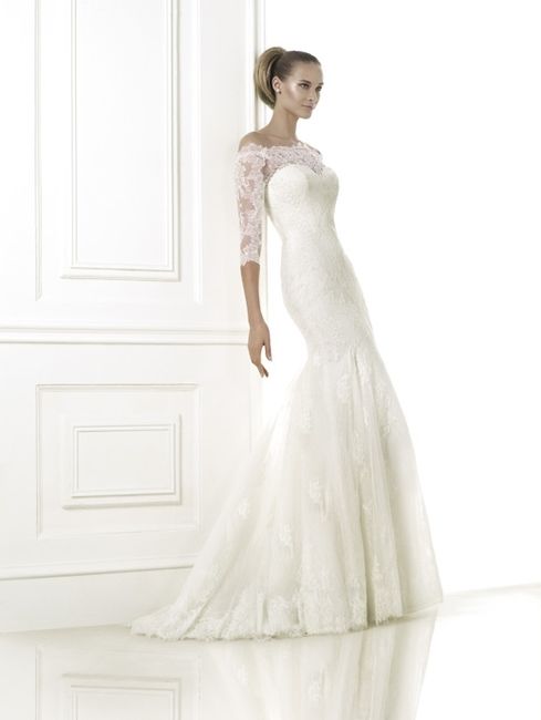 vestidos de novia escote con encaje
