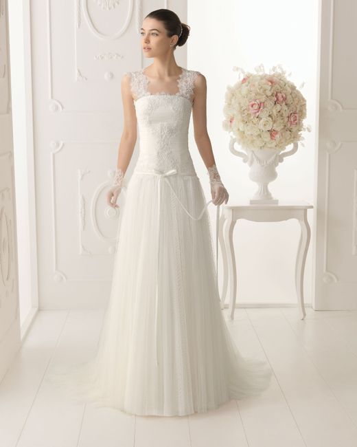 vestidos de novia escote con encaje