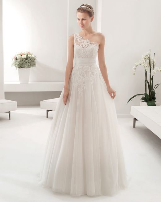 vestidos de novia escote con encaje