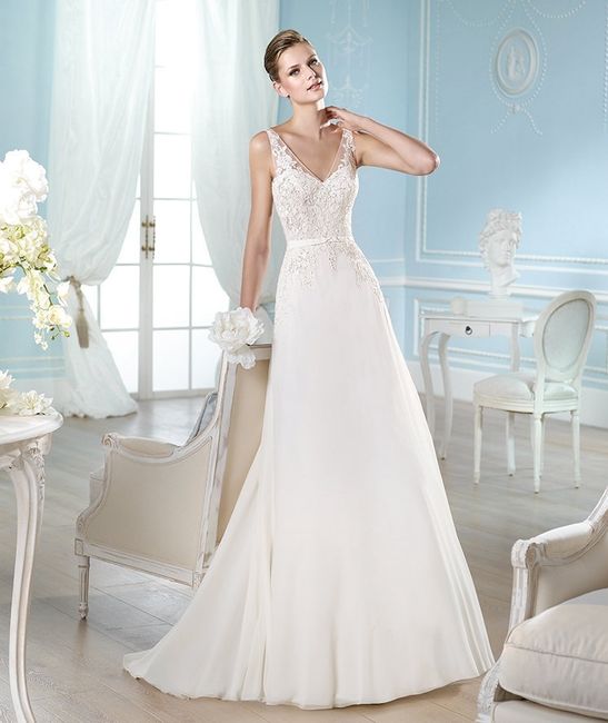 vestidos de novia escote con encaje