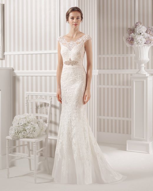 vestidos de novia escote con encaje