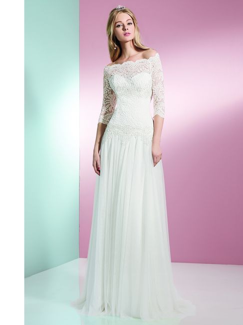 vestidos de novia escote con encaje