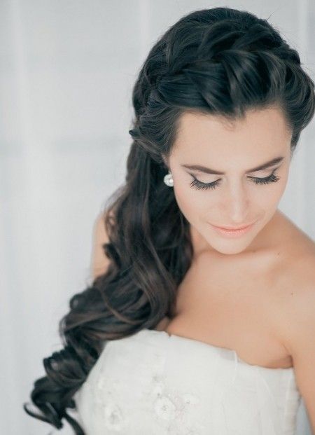 peinado de novia lateral