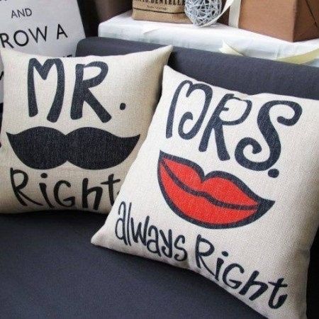 almohadas románticas