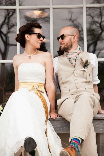 novios gafas de sol