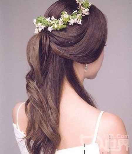 15 peinados para novias con el pelo liso  Belleza  Foro Bodasnet