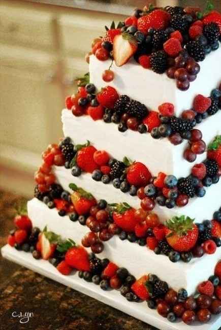 pastel bodas frutas