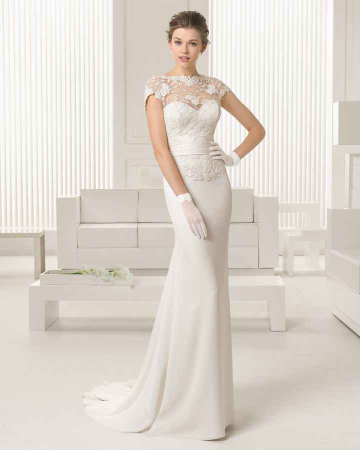 vestidos de novia escote con encaje