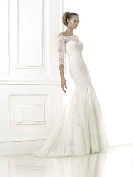 vestidos de novia escote con encaje