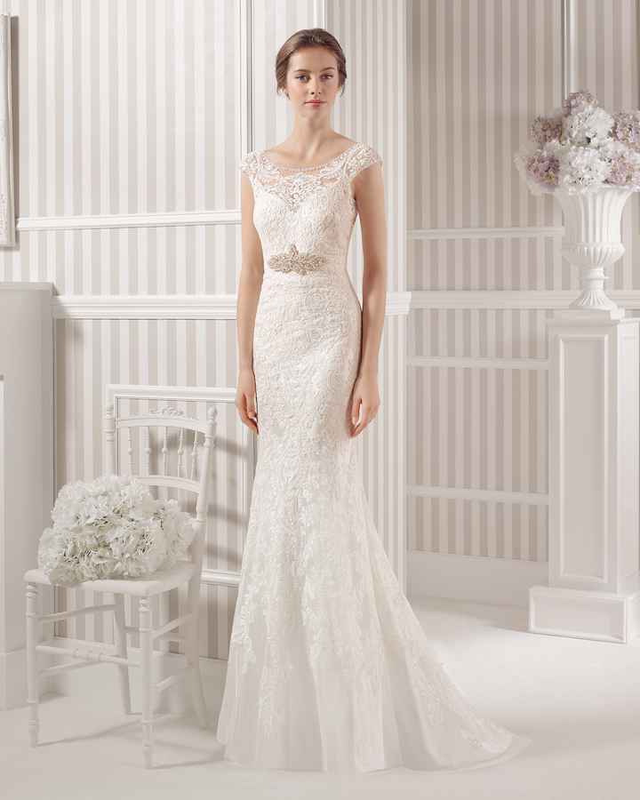 vestidos de novia escote con encaje