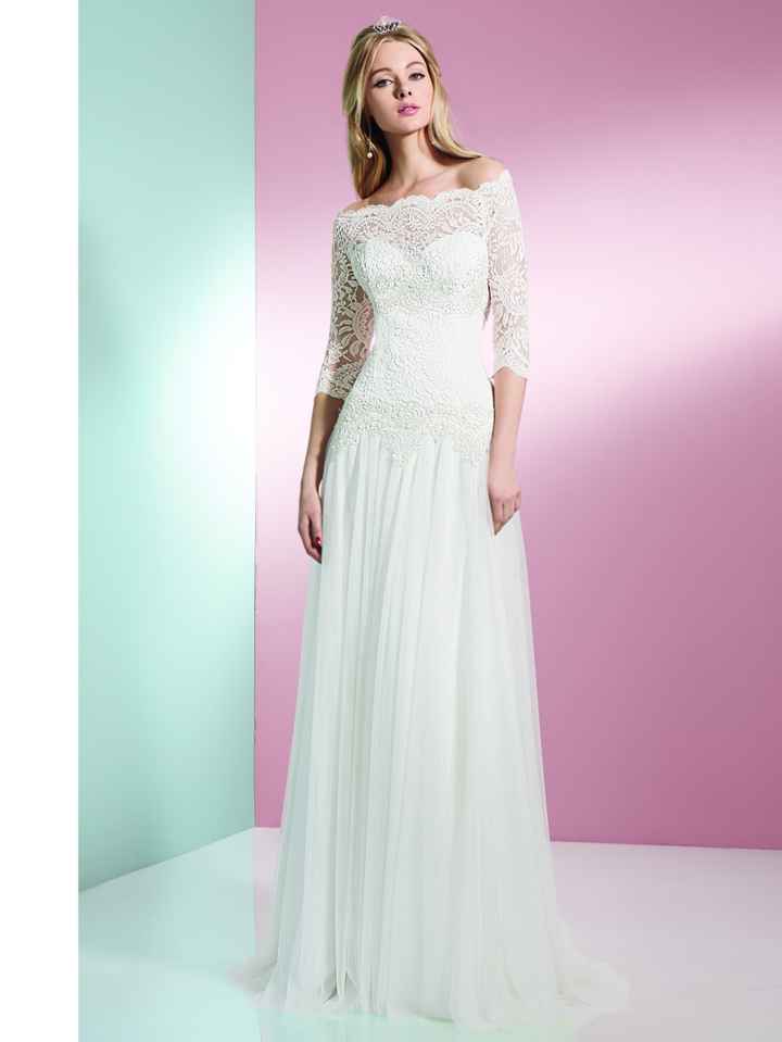 vestidos de novia escote con encaje