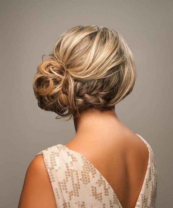 peinado de novia lateral