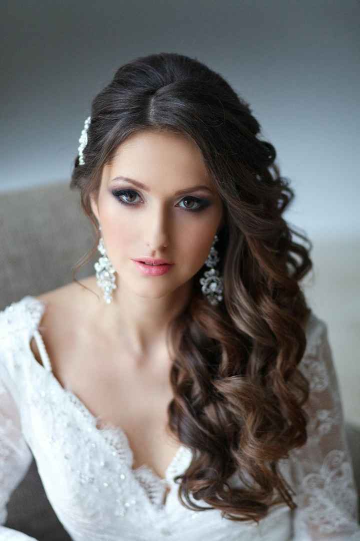 peinado de novia lateral
