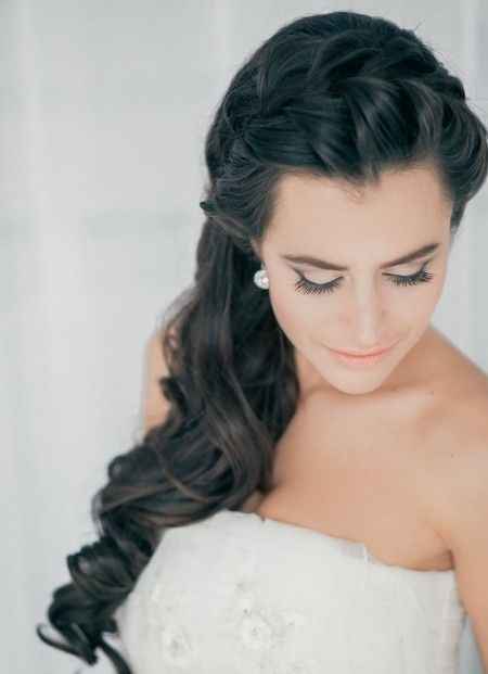peinado de novia lateral