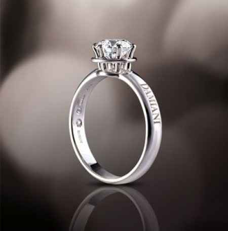anillo de boda Damiani