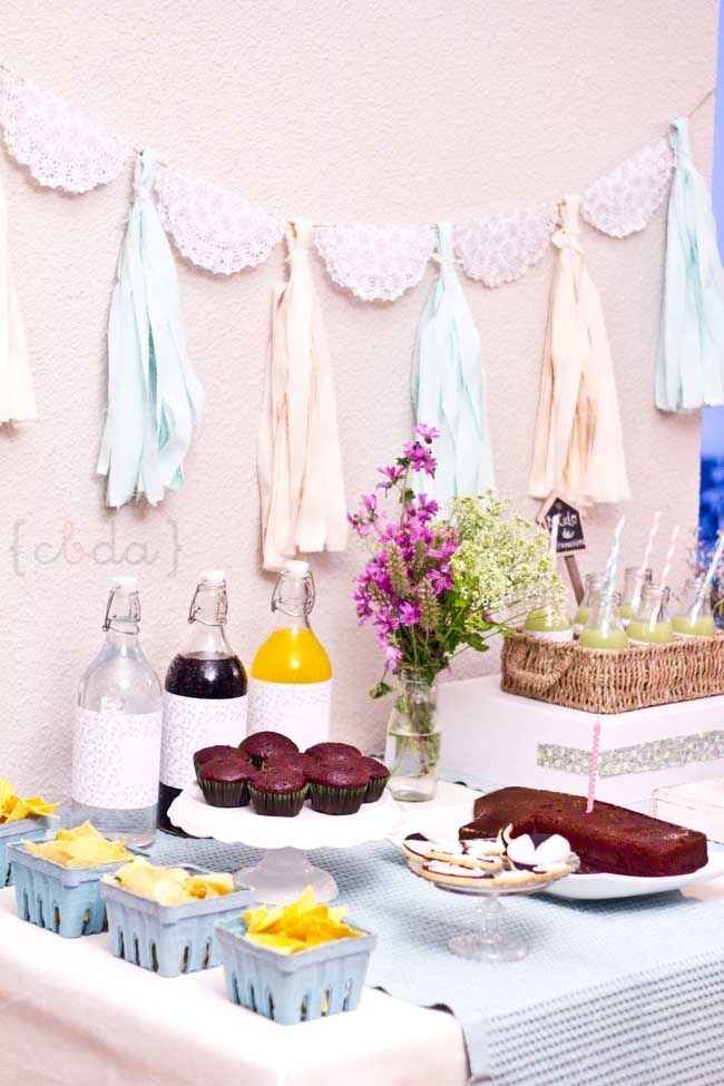 decoración boda blondas