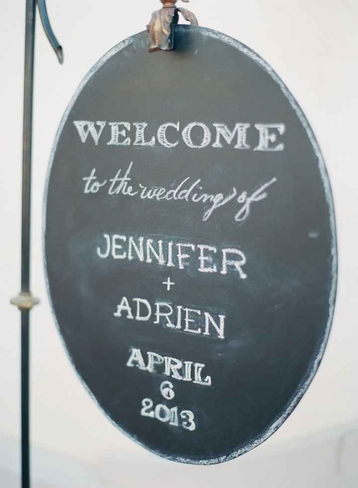 cartel bienvenida boda