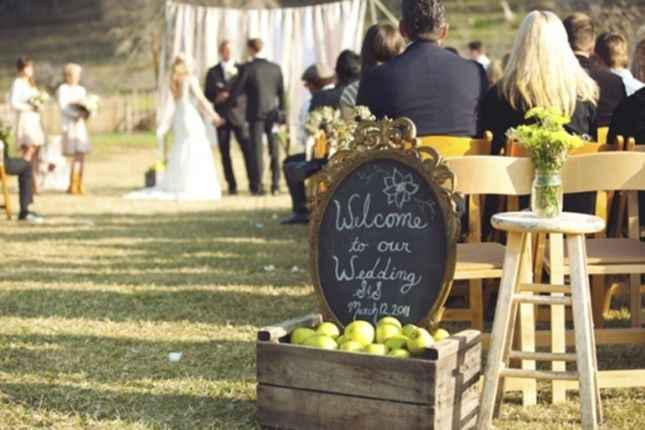cartel bienvenida boda