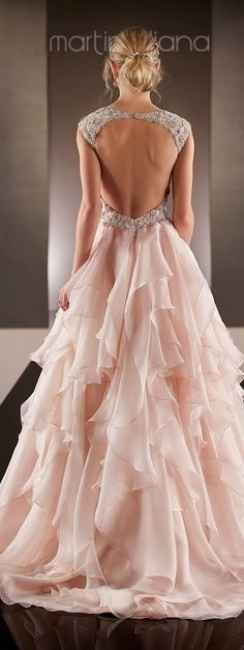 vestido de novia rosa