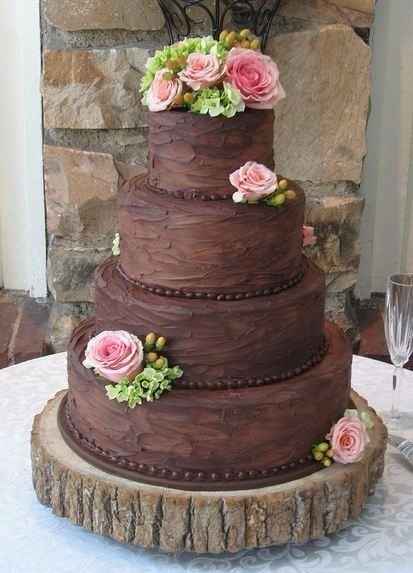 tarta de bodas flores