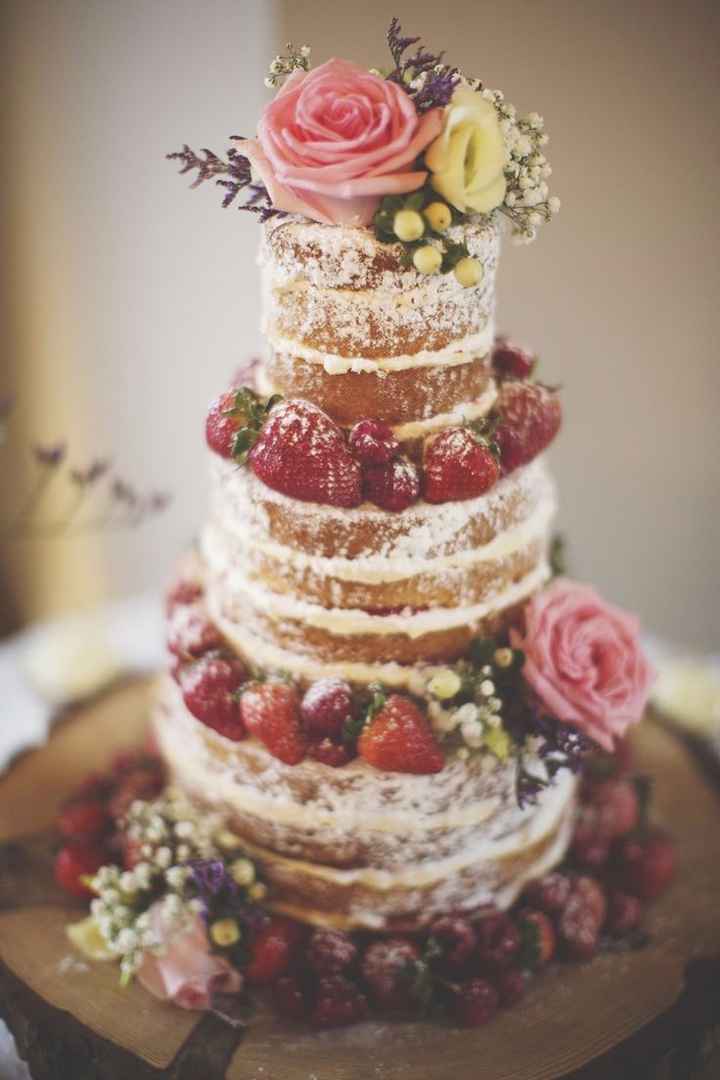 tarta de bodas flores