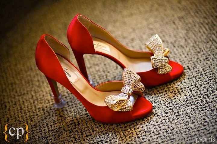 zapatos de novia rojos