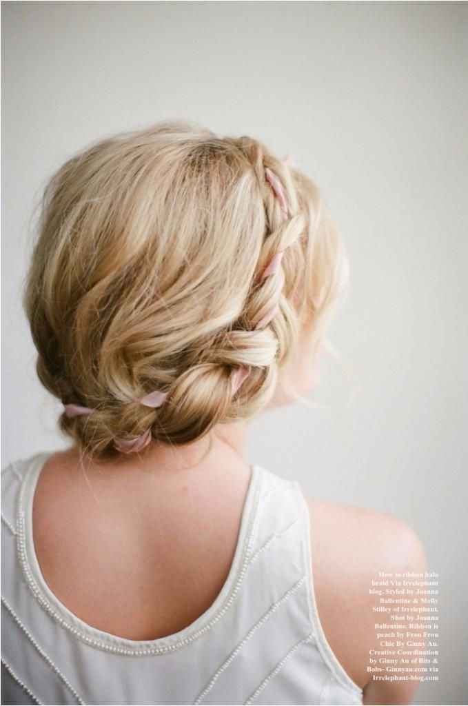 recogido trenza novia