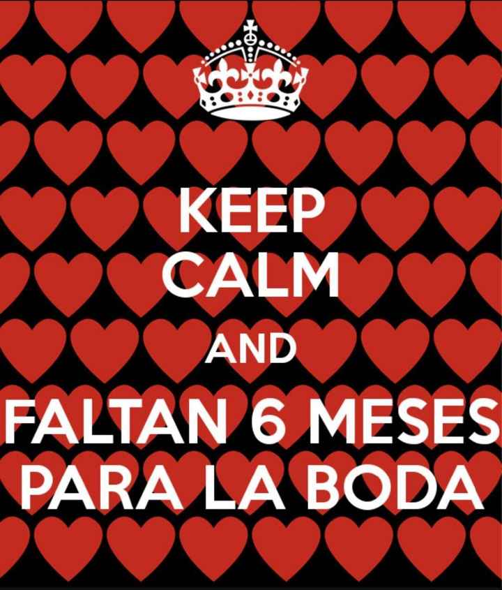 6 MESES PARA LA BODA