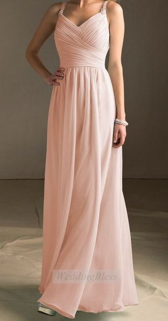 vestido de novia rosa
