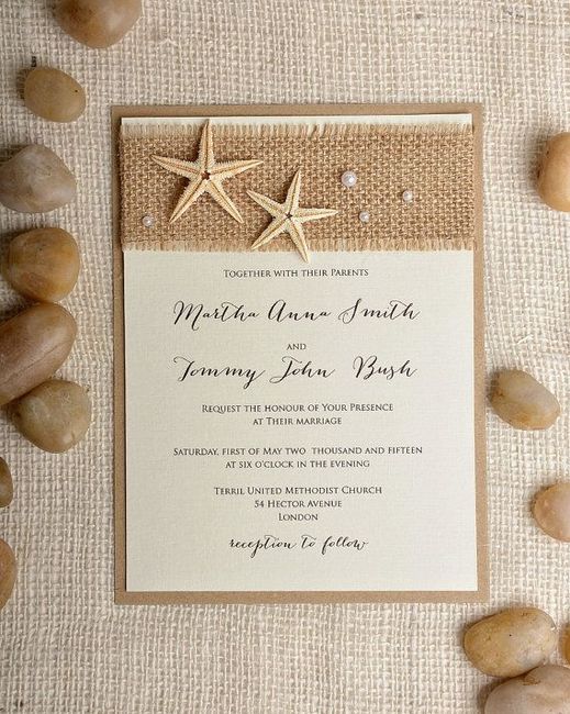 invitaciones boda playa